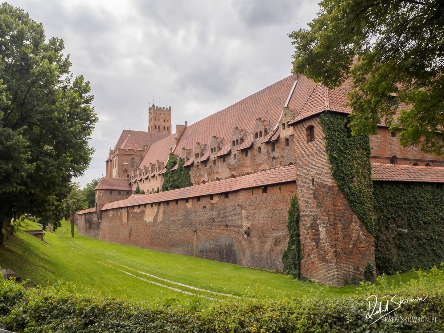 Zamek Malbork z zewnątrz